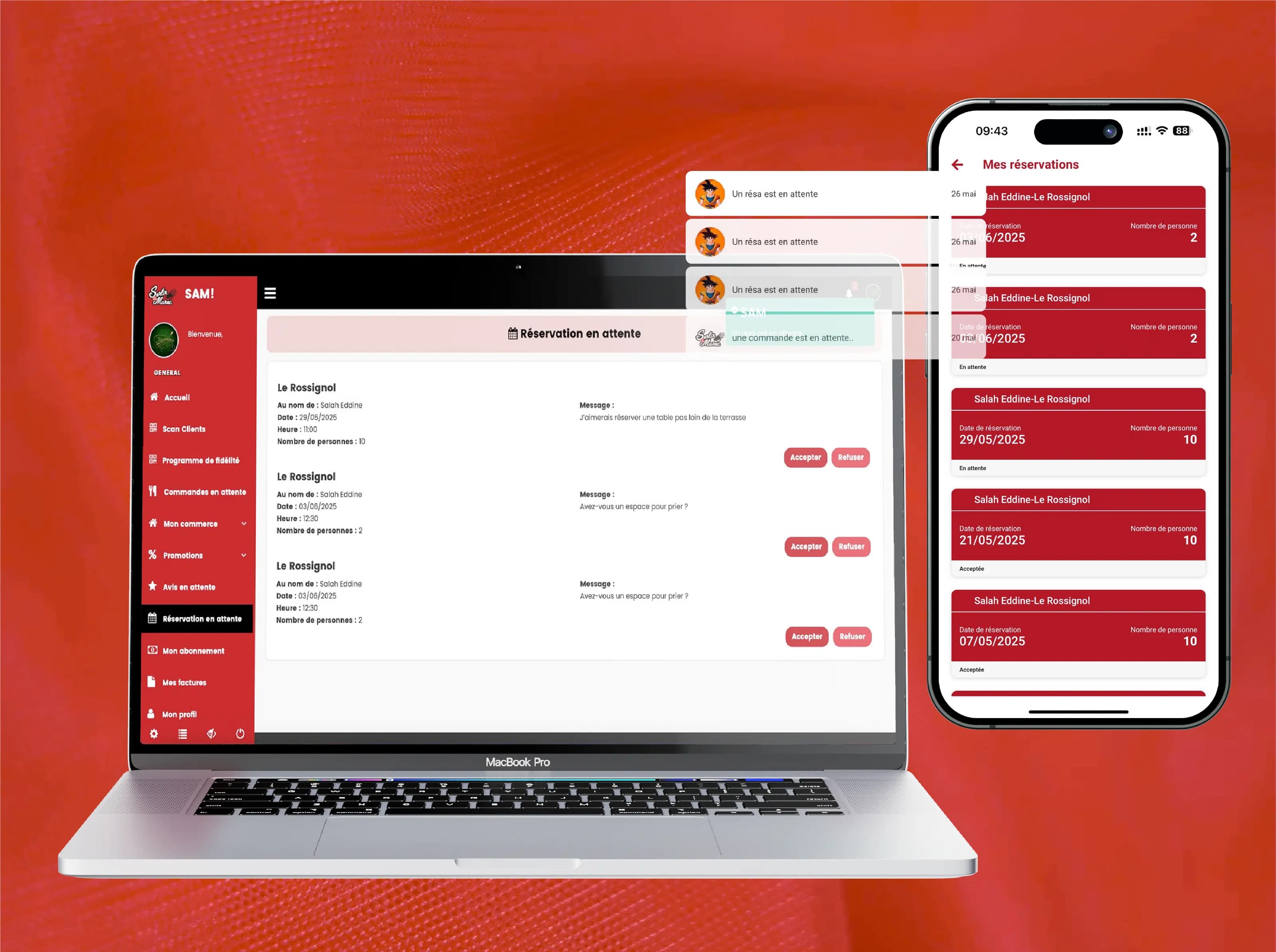 Module de réservation intelligent